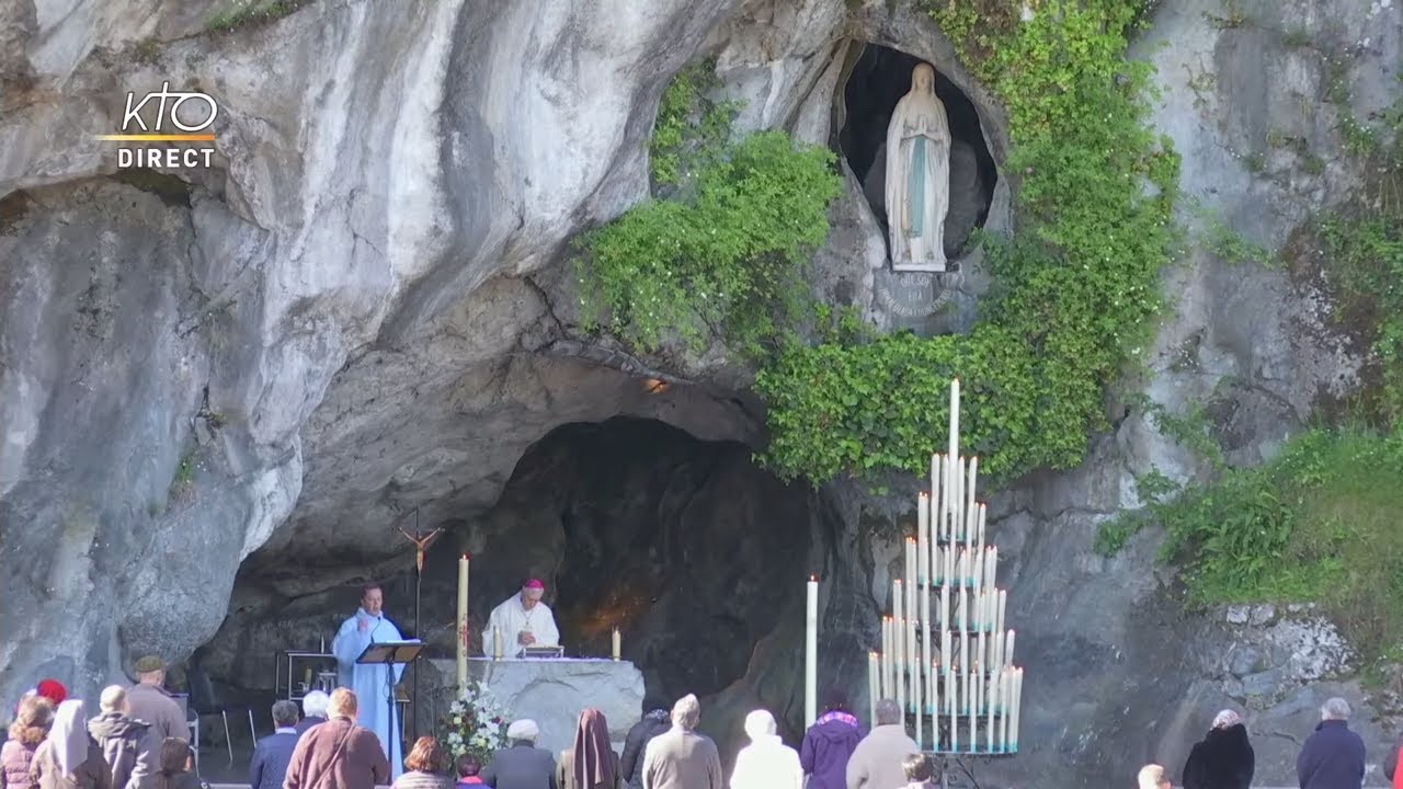 Messe de 10h à Lourdes du 24 avril 2021 - YouTube
