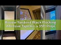 Review Yandood Black Flocking Adhesive Tape 4in x 35ft Projection Screen Felt Tape Border Ultra High