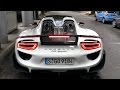 Porsche 918 Spyder Sound - Start Ups, Revs & In Action On Track