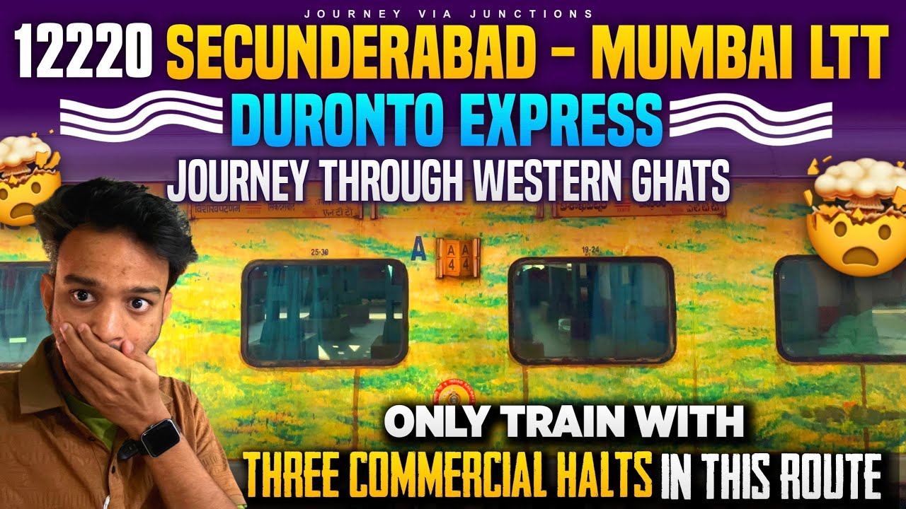 12220 Secunderabad - Mumbai LTT Duronto Express || Suburban Rampage 🔥 || full Vlog Telugu 