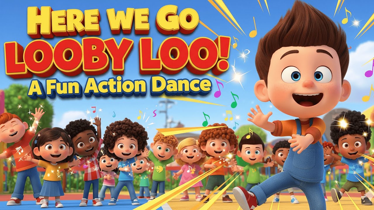 Here We Go Looby Loo! 🎶 | A Fun Action & Dance Song for Kids | Nursery Rhyme