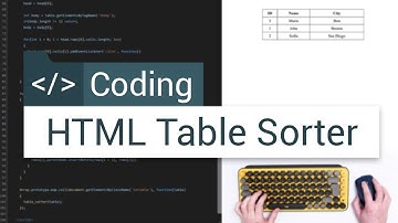 Coding HTML Table Sorter (ASMR Programming)