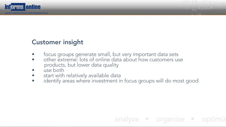 IBM: Identifying Opportunities for Analytics