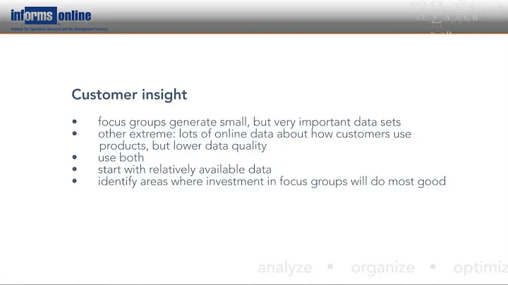 IBM: Identifying Opportunities for Analytics