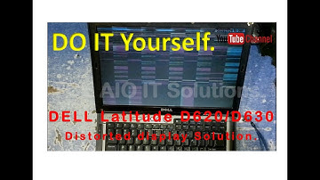 DELL Latitude D620/D630 distorted display || blur display || shadow display || solved #DELL #repair