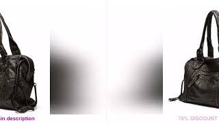 Best Products You Should Know! Soft leather retro bag shoulder messenger bag large capacity tote screenshot 4