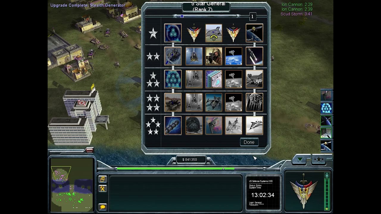 Generals Zero Hour Operation Firestorm USA High-Tech (No Commentary)