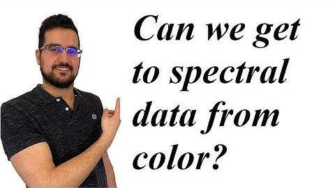 Can we get to spectral data from color?
