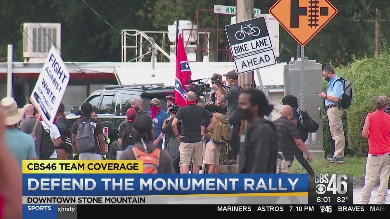 Defend the Monument Rally takes over Downtown Stone Mountain