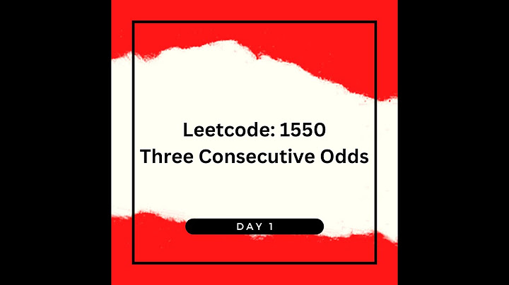 LeetCode:1550 - Three Consecutive Odds