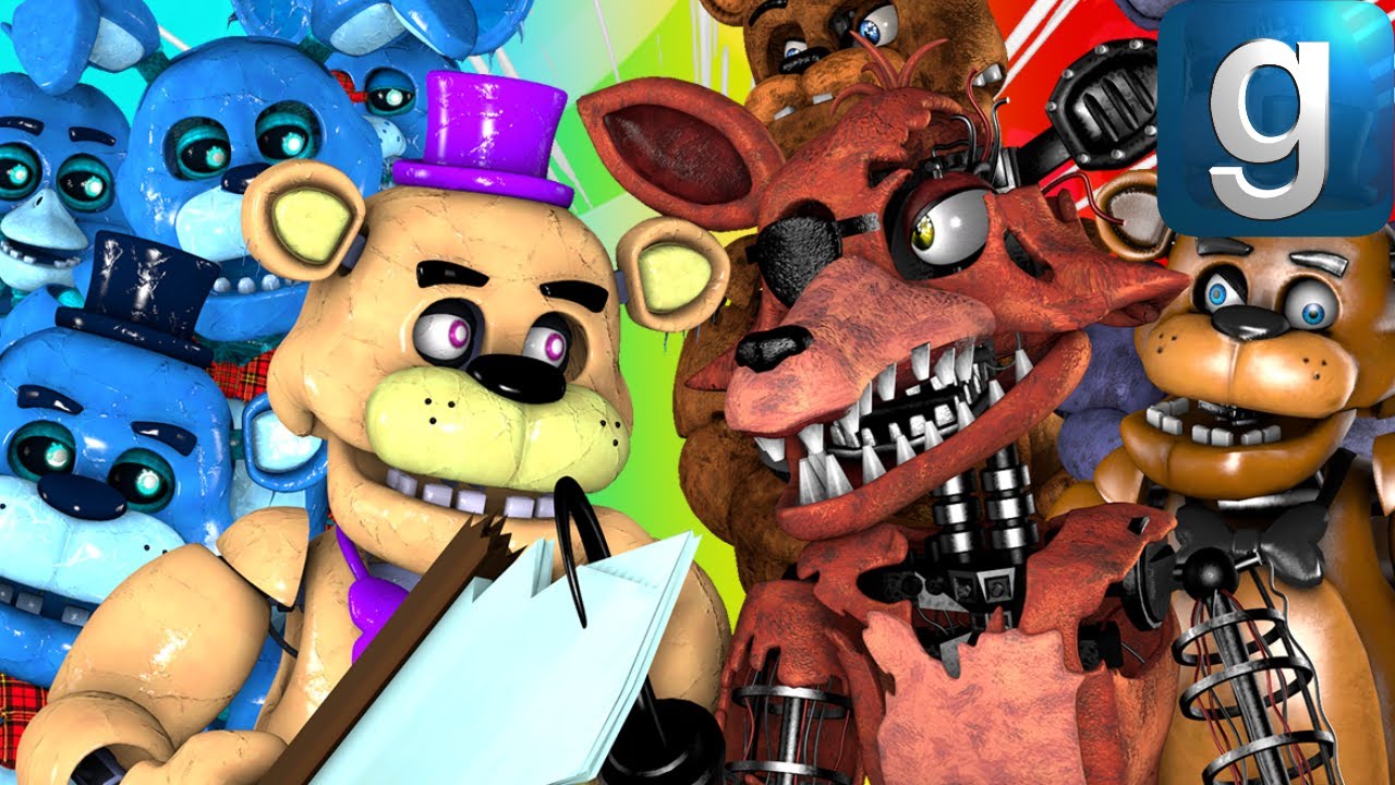 Gmod FNAF  Foxy VS. Withered Foxy! 