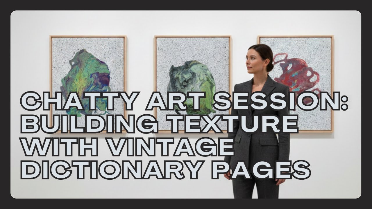 Chatty Art Session: Building Texture with Vintage Dictionary Pages