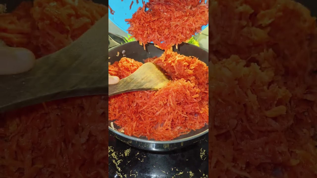 इस ठंड में gajar ka halwa recipe 🔥😋 