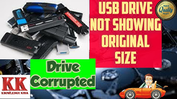 How to fix - USB drive not showing original size || How to Fix Pendrive Size - 16GB becomes 2.38MB