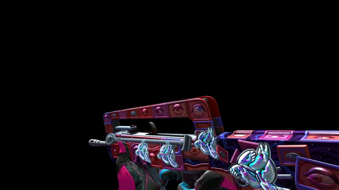 CSGO Sticker Rock, Paper, Scissors (Foil) FAMAS Rapid Eye