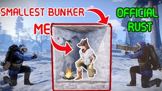I survived in the SMALLEST bunker in RUST | A solo`s journey