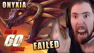 Asmongold FAILS at trying to kill ONYXIA BEFORE RESET - WoW Classic