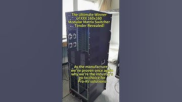 Another 160x160 Matrix Switcher tender in xx? Done. For your project, choose the best. Reach out now