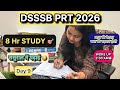 DSSSB PRT 8 HOUR STUDY CHALLENGE 🎯📚💪//Day 9/30 #dsssb #exampreparation #motivation 