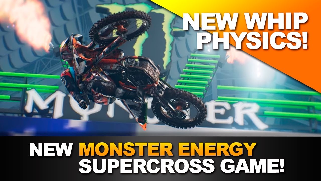 New Whip Physics! Monster Energy Supercross Game! (Supercross The