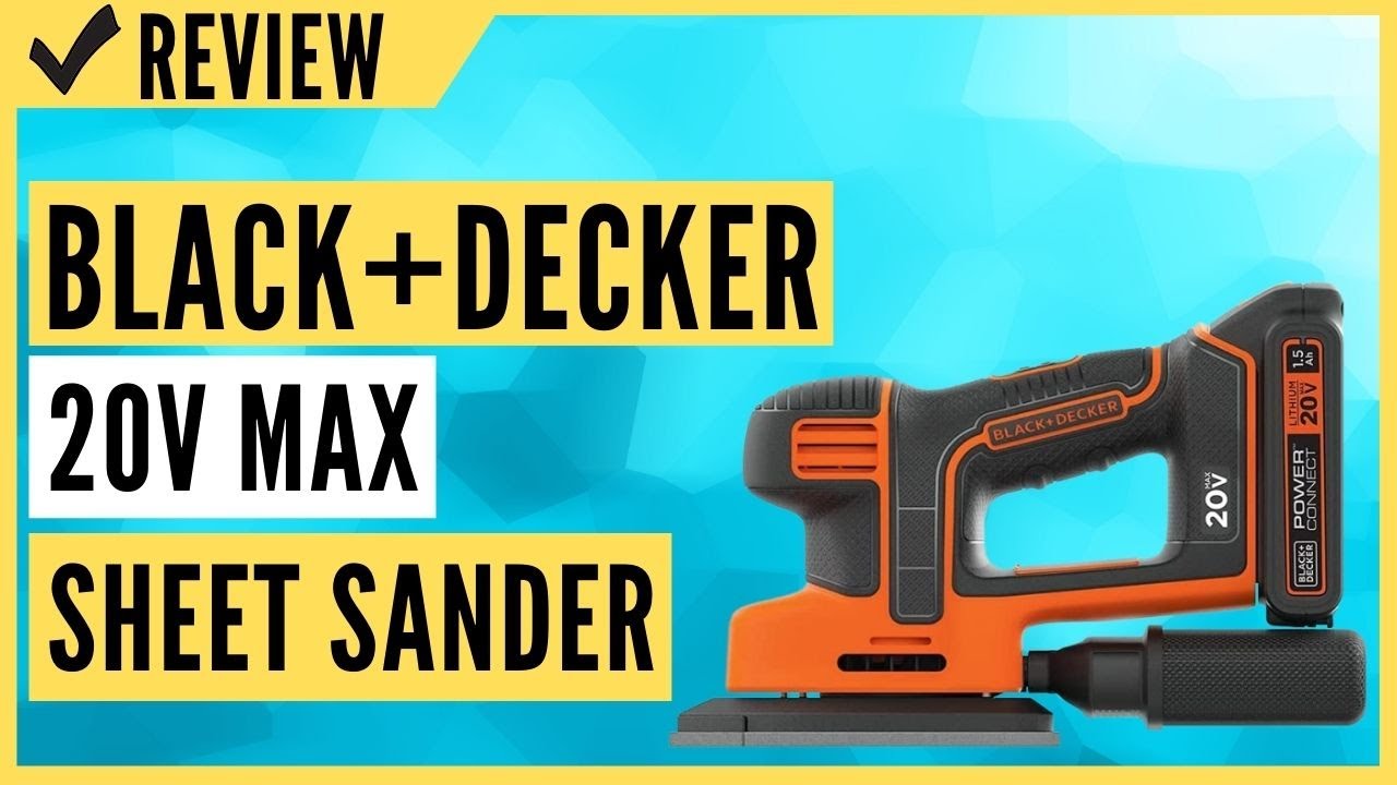 BLACK+DECKER 20V MAX* Mouse Sander, Tool Only (BDCMS20B) 