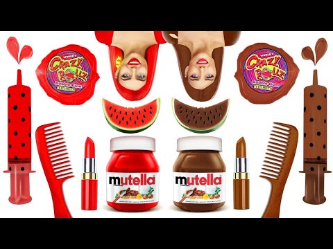 Reto de fondue de chocolate niña RICA vs POBRE | Batalla divertida con comida de RATATA BOOM