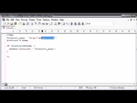 Beginner PHP Tutorial  63 - Using the Header to Force Page Redirect