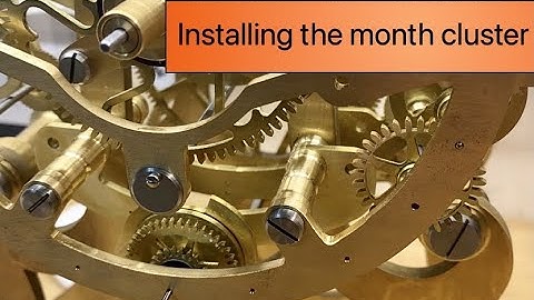 Working on the perpetual calendar of a skeleton clock