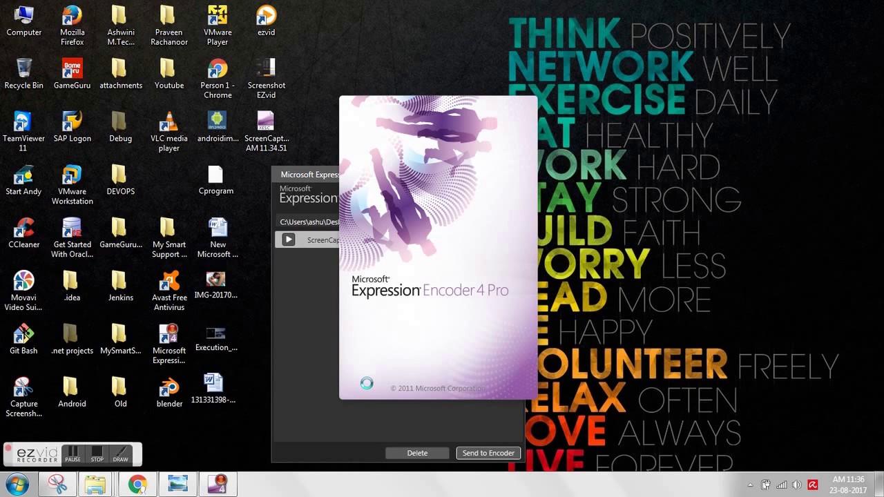 Easily convert XESC files to WMV or MP4 using Microsoft Expression