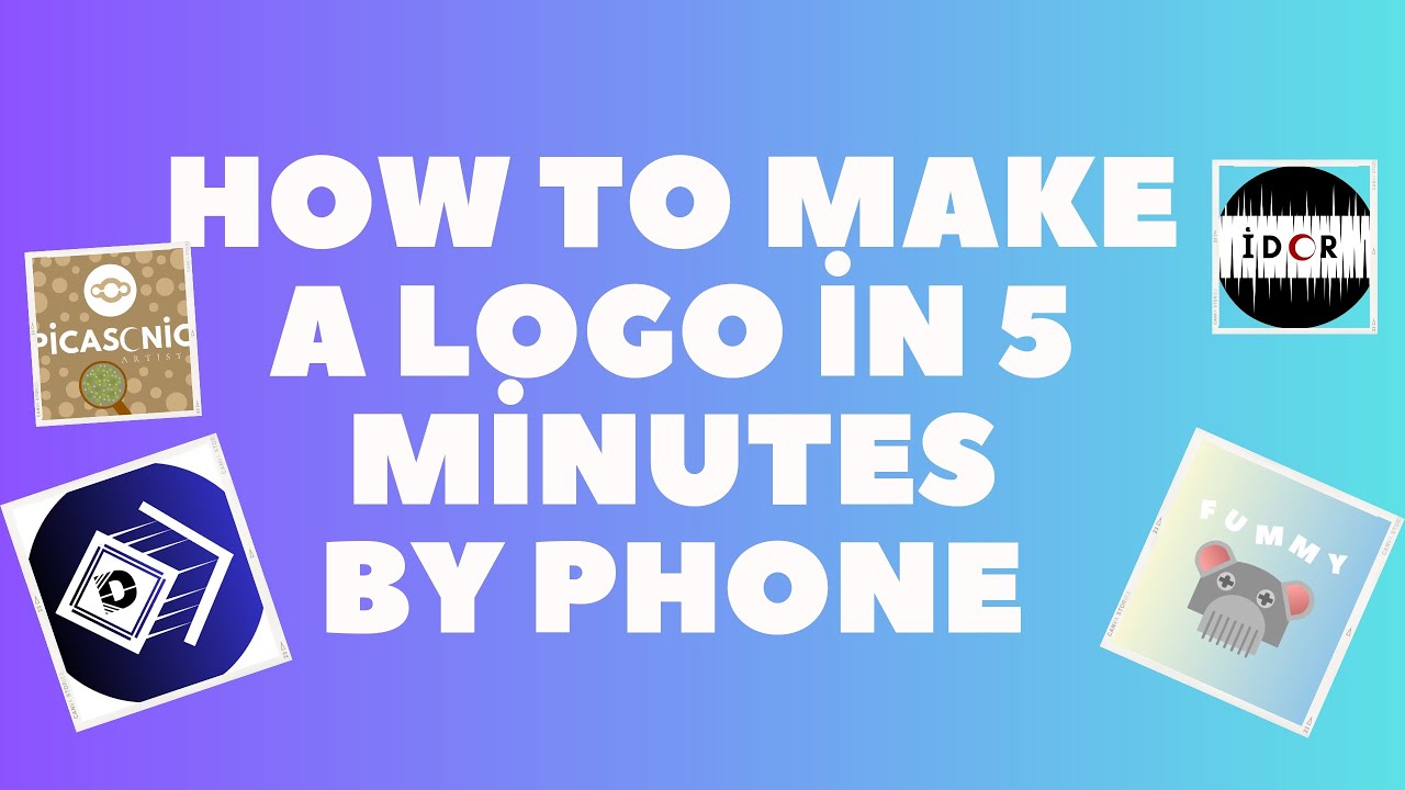 How to make a logo in 5 minutes by Phone - YouTube