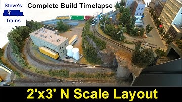N Scale Mini Layout Project Video Compilation