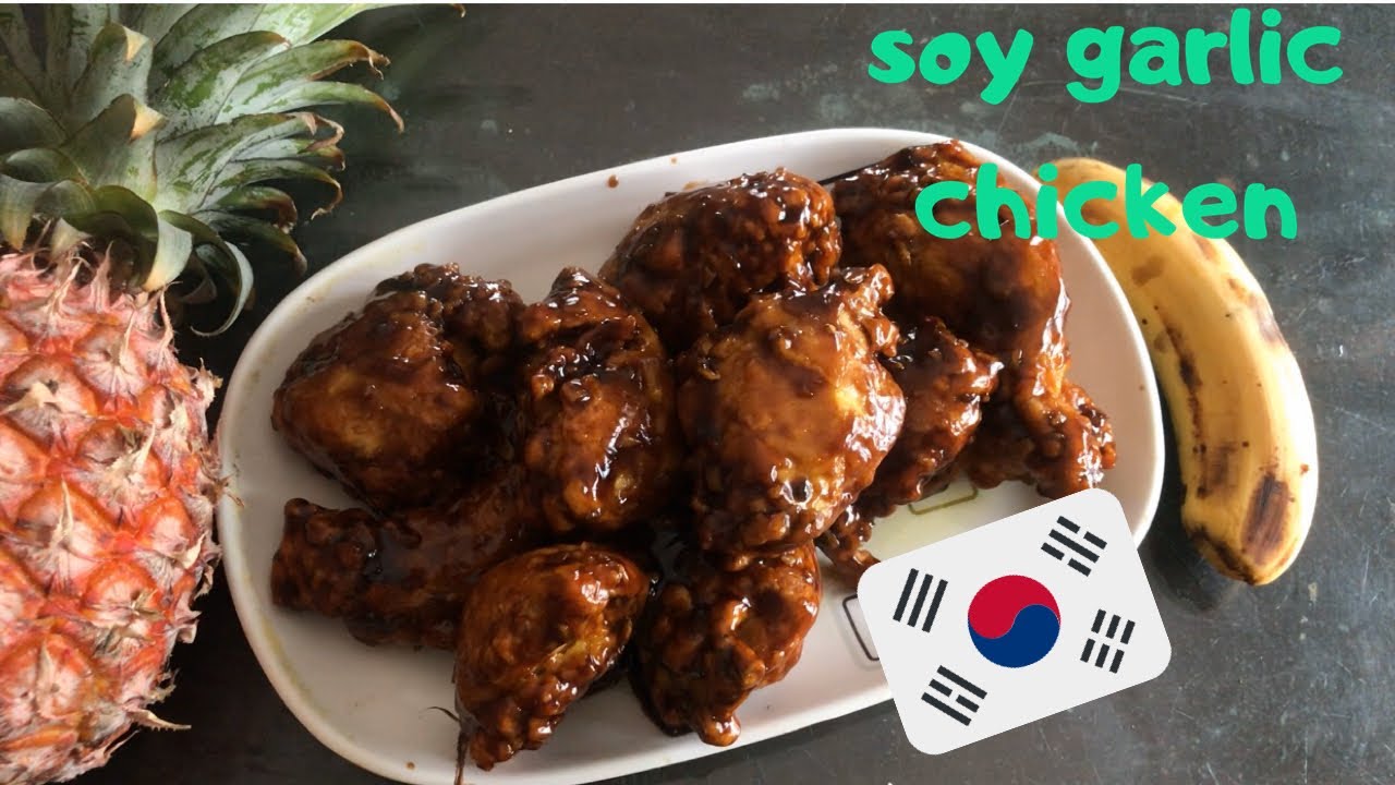 RESEPI MUDAH AYAM GORENG KOREA  ASMR  SOY GARLIC CHICKEN 