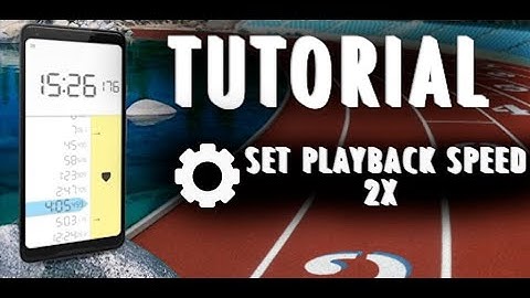 Tutorial for Splits Stopwatch: Multi-Athlete ( Change Playback Speed Setting From "Normal" to "2" )