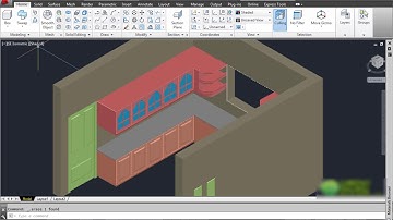 Autocad 3d Kitchen Part 5 in Hindi | Urdu