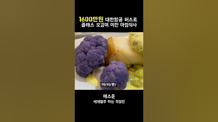 1,600만원 대한항공 퍼스트 클래스 I 오감이 미친 아침식사 뽕뽑기 #shorts