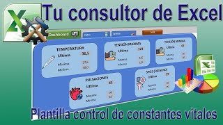 Plantilla para controlar las constantes vitales en Excel.