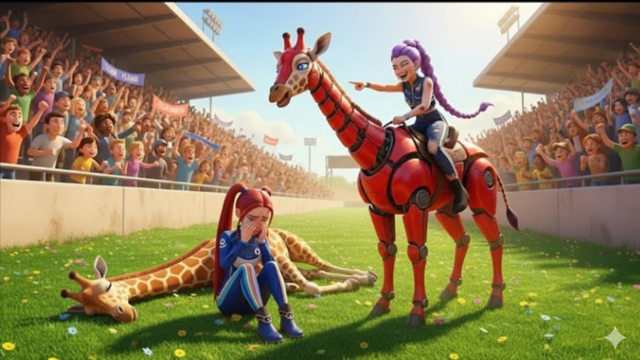 RUMI Gets the Giraffe Racing Championship 😱 | KPOP Demon Hunters