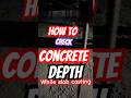How to check depth while casting of slab #civilengineering #construction #constructionlife