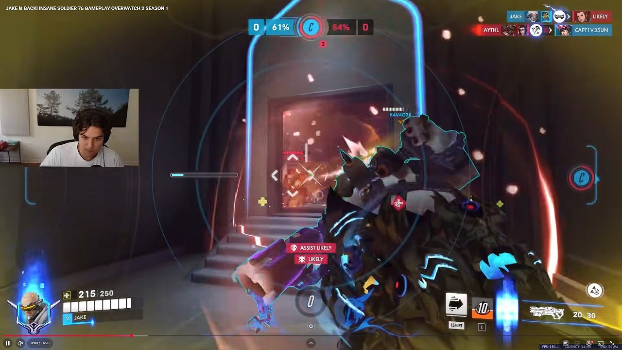 JAKE is BACK! INSANE SOLDIER 76 GAMEPLAY OVERWATCH 2 SEASON 1