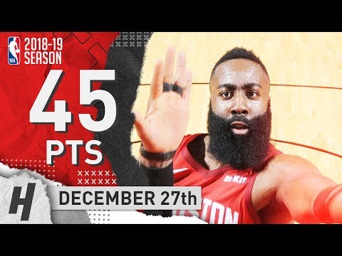 James Harden Full Highlights Rockets vs Celtics 2018.12.27 - 45 Pts, 6 Ast, 2 Reb, MVP!