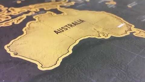 World Original Scratch Map Deluxe