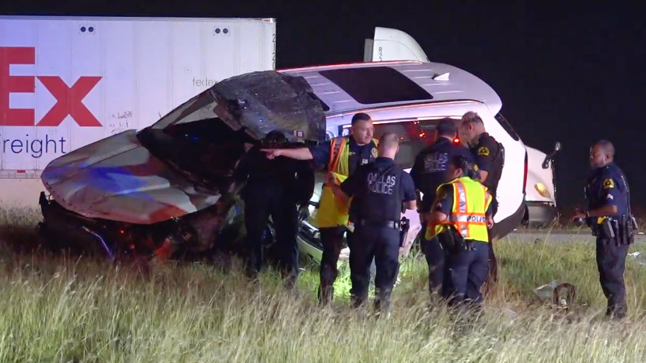 Dallas police officer killed by wrong-way driver - YouTube