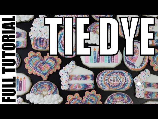 Tie Dye T-Shirt Cookie Kit by SweetAmbs