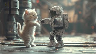 Kitten VS The AI Robots: A Fun Competition
