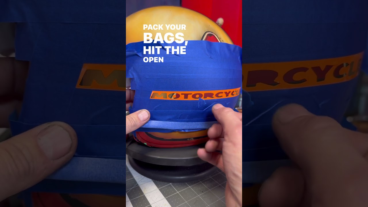 Painting an Indian Motorcycle Helmet 