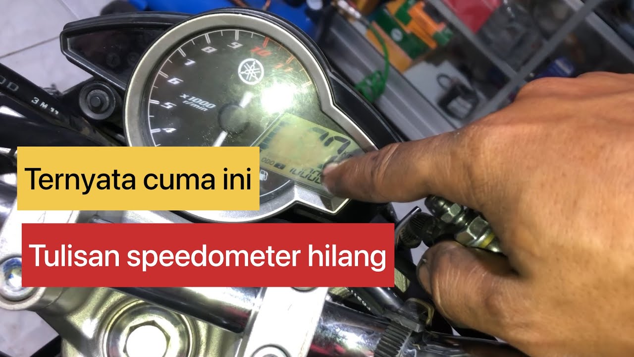 Spedoometer vixion tulisan hilang ternyata cuma ini