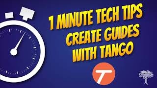 1-Minute Tech Tip- Creating Guides with Tango