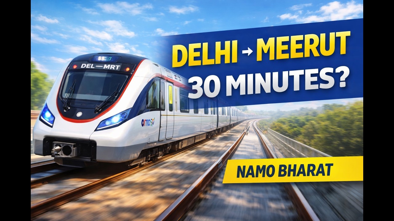 🚄Namo Bharat RRTS Experience ⚡ 0-100 km/h in Seconds!