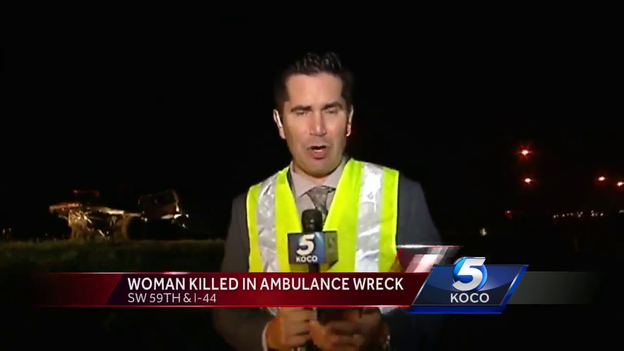 Patient dies after ambulance crashes in southwest OKC - YouTube