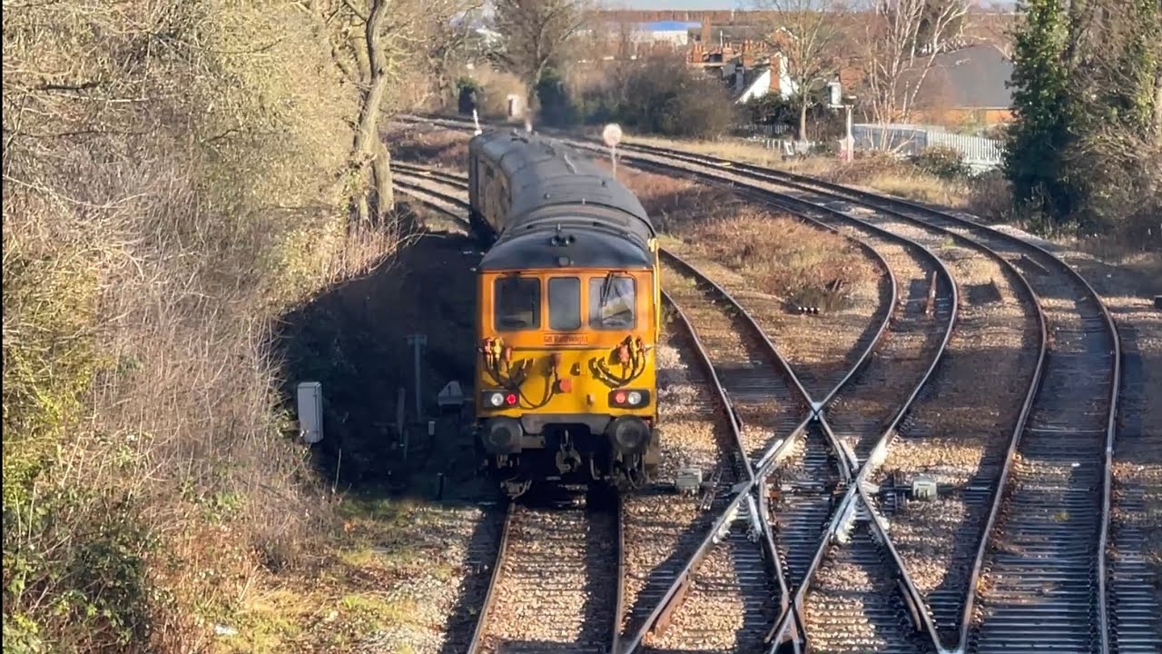 GBRF 73962 and 73961 on Network Rail Test pass Dudding Hill Junction 